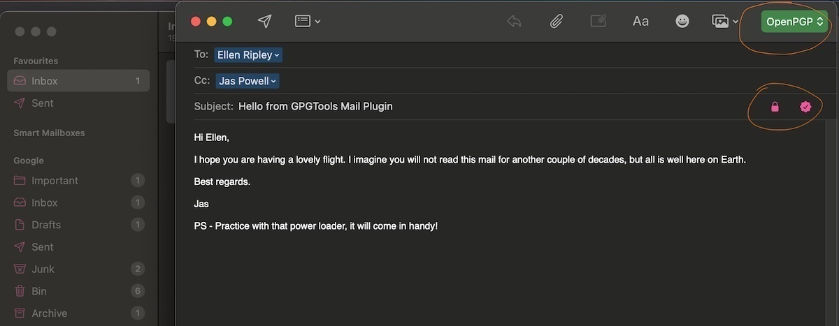 Using MacOS Mail.app to send an encrypted and signed email